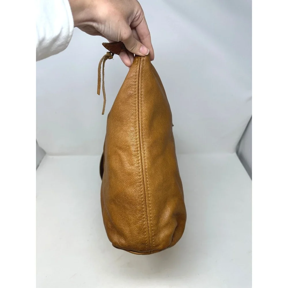 Rowdy Softened Unlined Leather Tote in Cedar